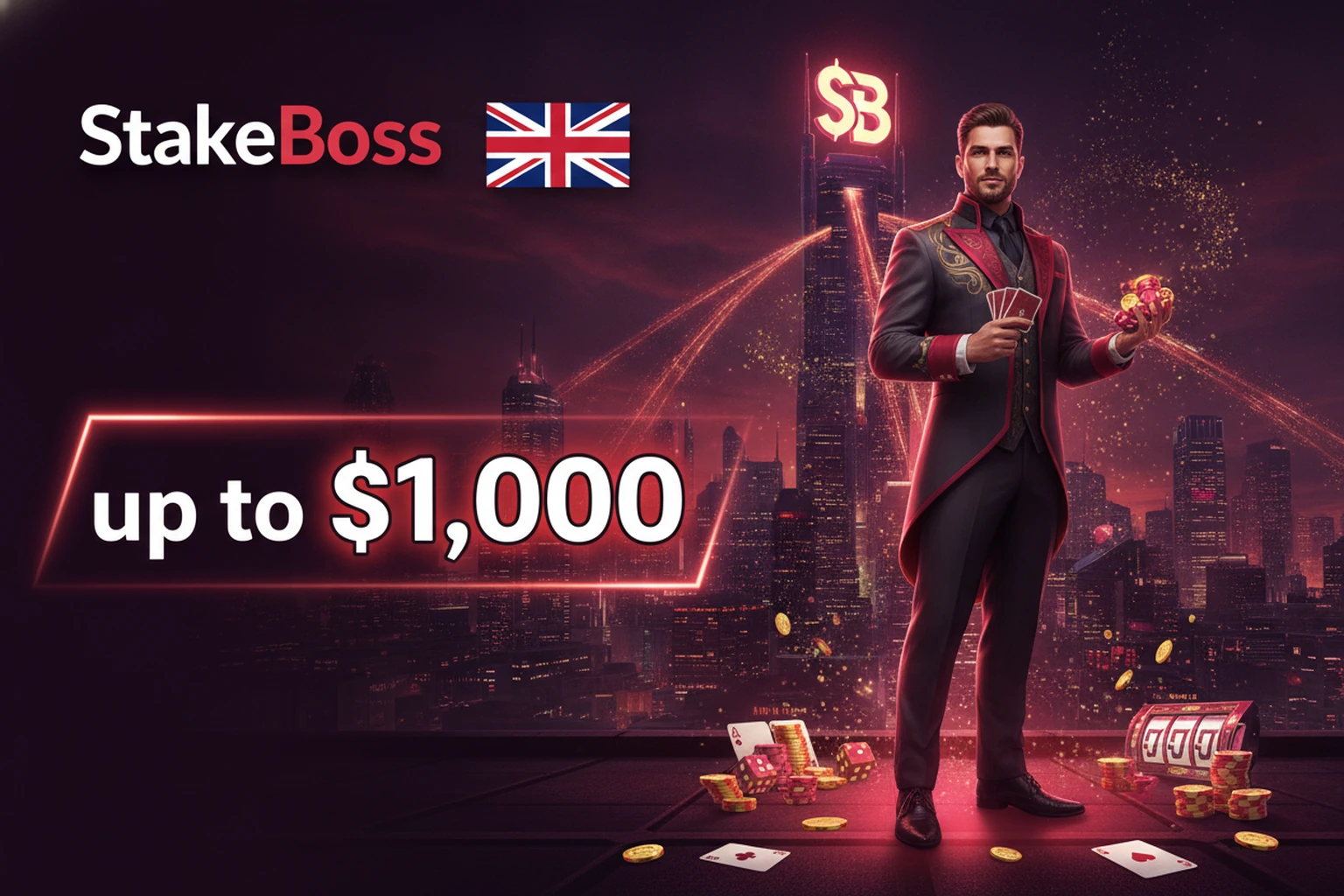 StakeBoss Official UK Sports Betting and Casino Platform Licensed